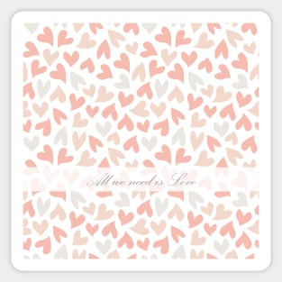 All We need is Love romantic message Sticker